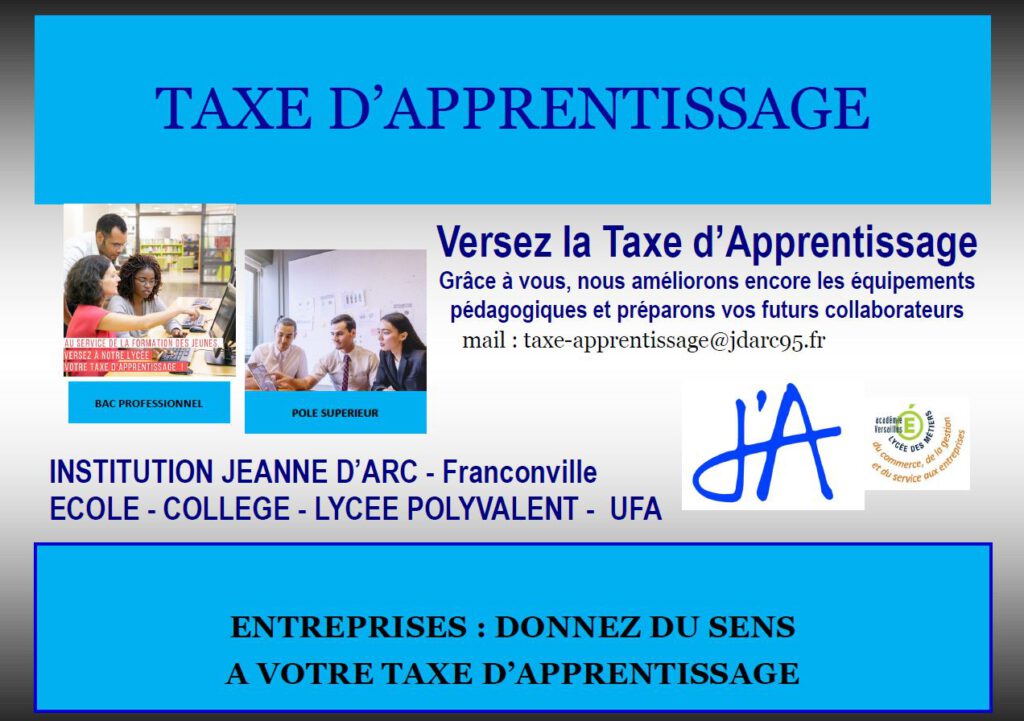 flyer2021 ta 1024x721 - La taxe d'apprentissage