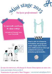 Affiche mini stage25 1 pdf 212x300 - Affiche mini-stage25